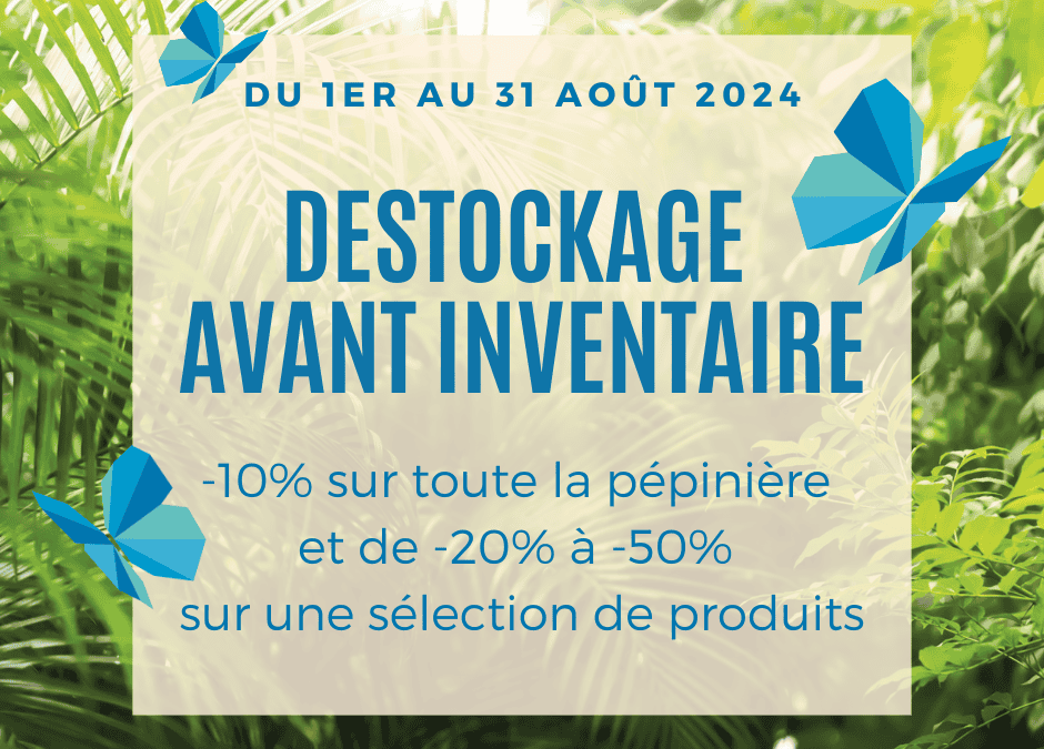 DESTOCKAGE AVANT INVENTAIRE