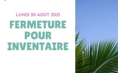 Fermeture pour inventaire